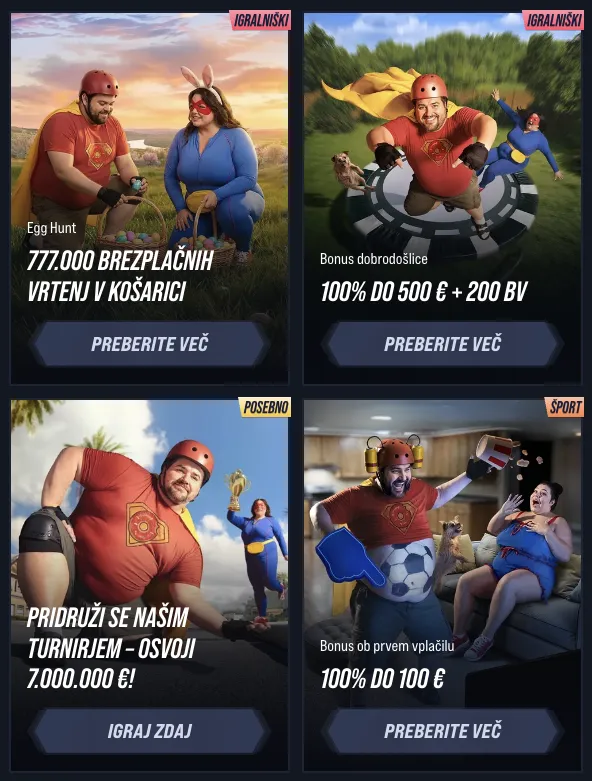 Bonusi in promocije na VegasHero